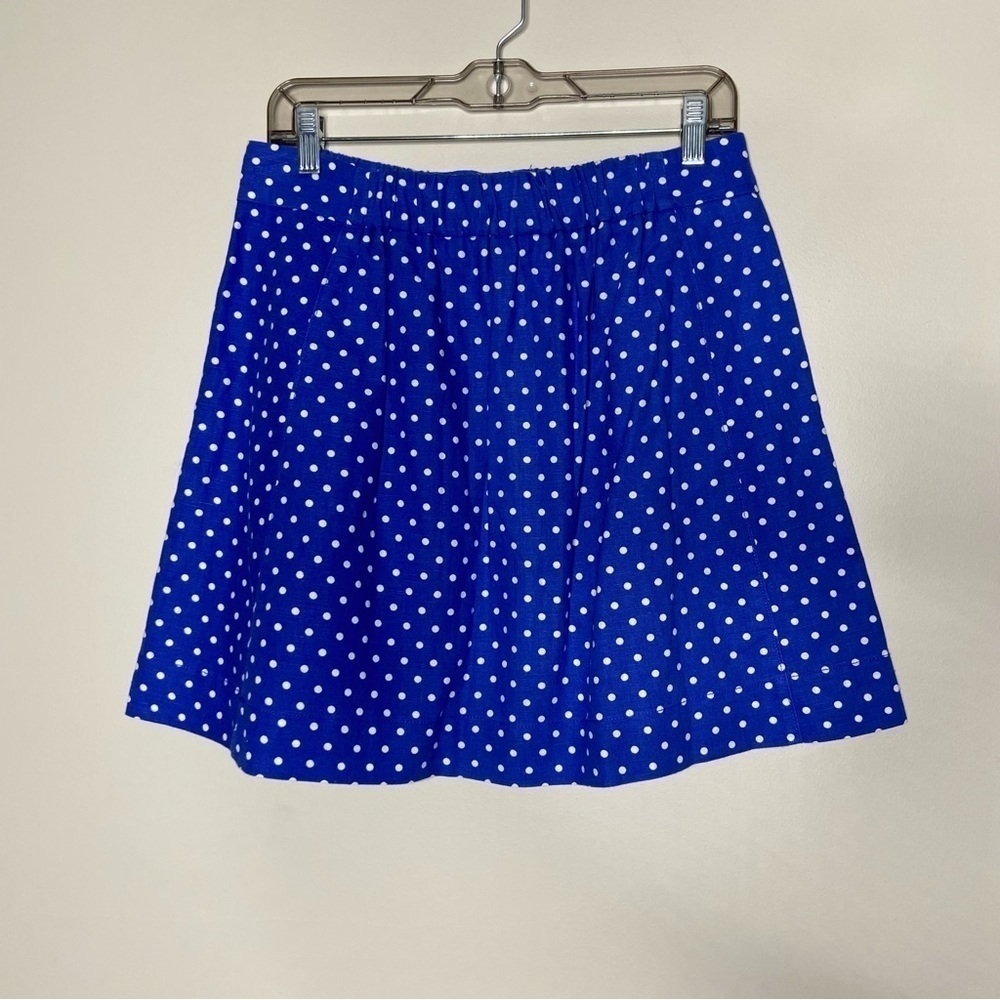 J Crew Polka Dot A Line Skirt With Pockets Size 4 - Picture 3 of 8